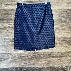 J. Crew Blue Pencil Skirt Knee-Length Work Womens 6